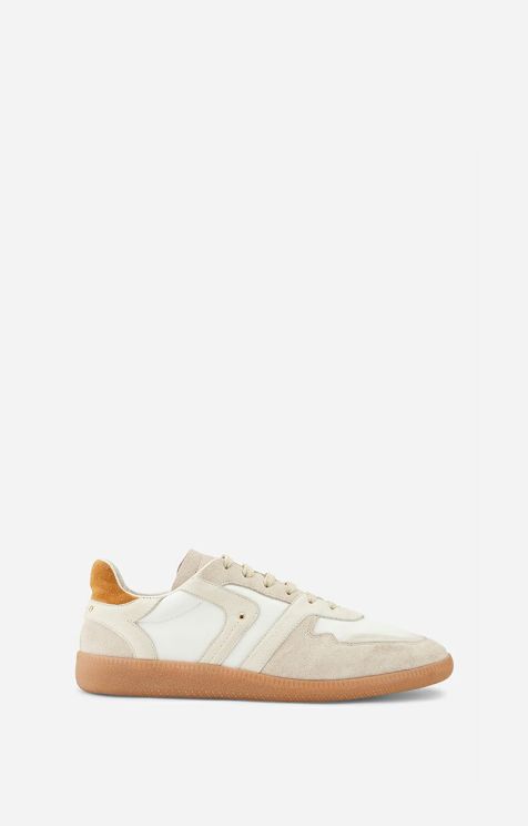 Shoes Vanessa Bruno | Farrah Low Top Sneakers In Leather Craie > Newaccesso